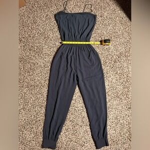 Theory Charcoal Sleeveless Jumpsuit | Women's Modern Minimalist One-Piece